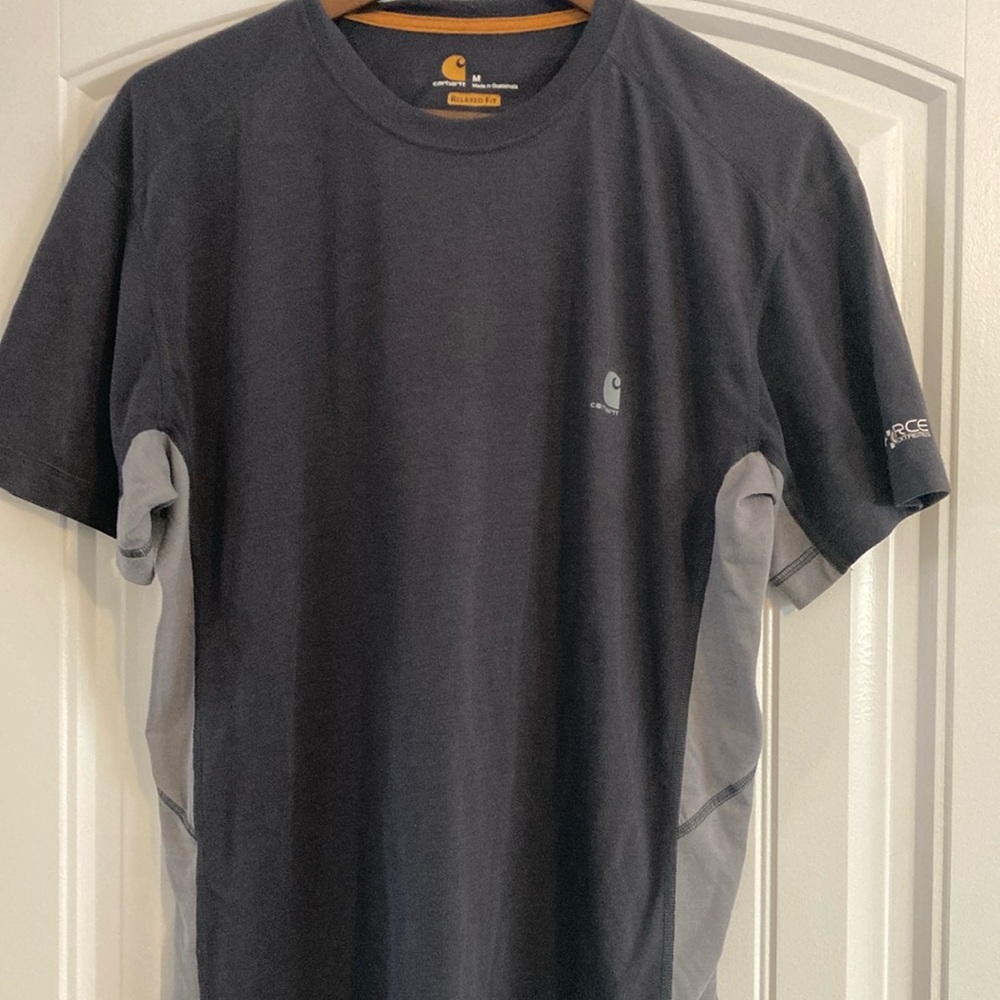 Carhartt Men's Black and Gray Shirt